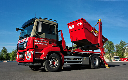 Absetzkipper beim Abladen