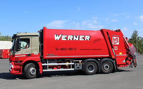 LKW Hecklader für Entsorgung