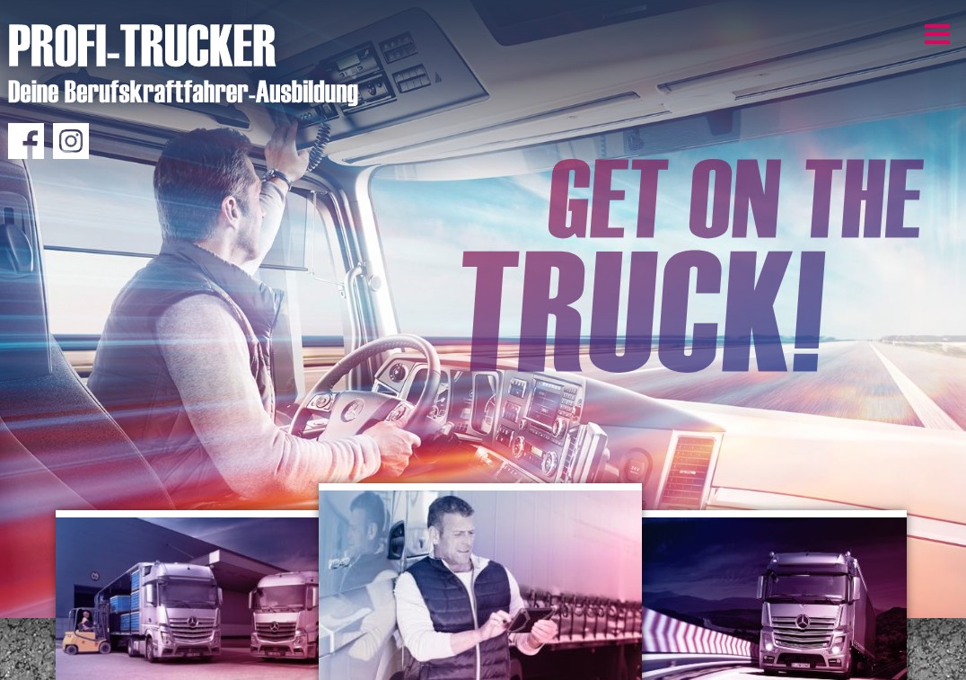 Karriere-Get on the truck Get on the Truck Webseite