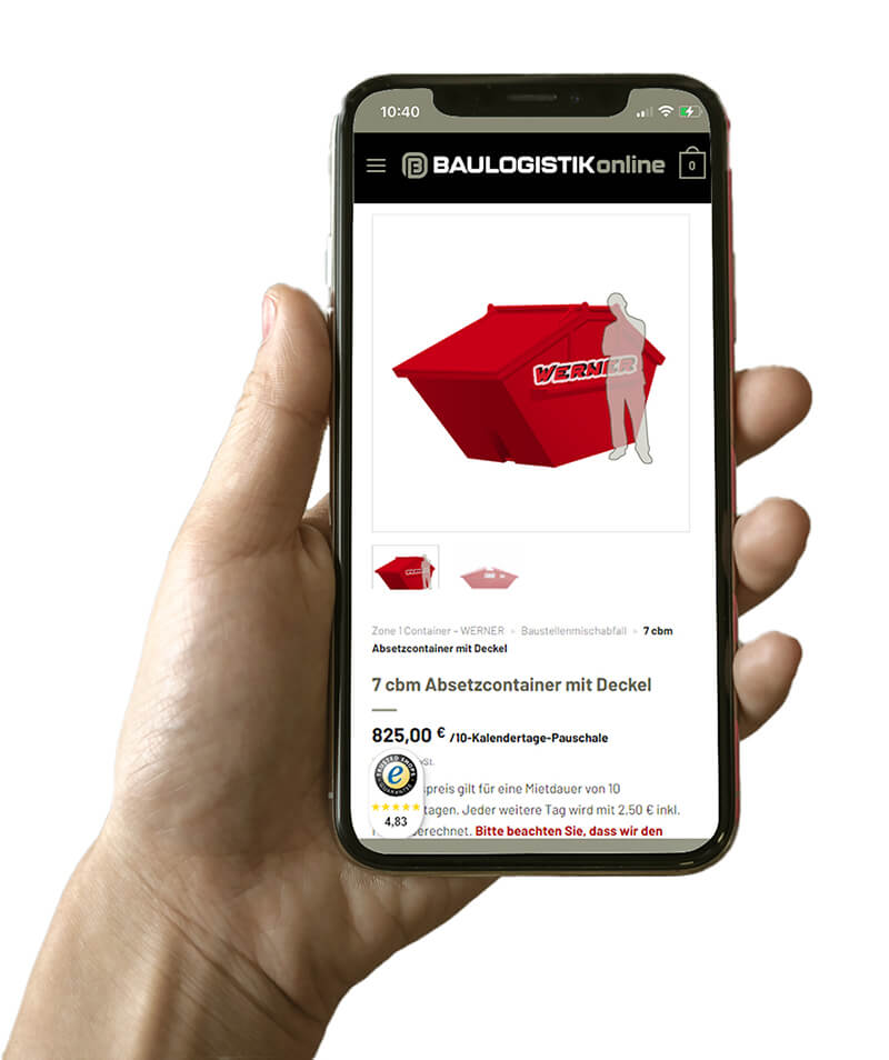 Smartphone mit Werner Onlineshop